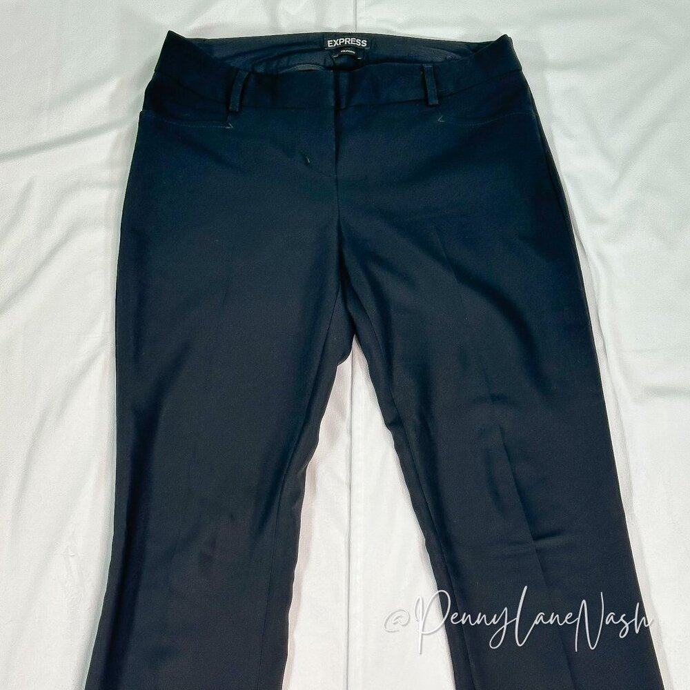 Express Columnist Barely Boot Trouser Pants Size 0R Black - Picture 3 of 13